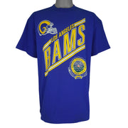 NFL (Nutmeg) - Los Angeles Rams Member Club T-Shirt 1990s X-Large Vintage Retro Football