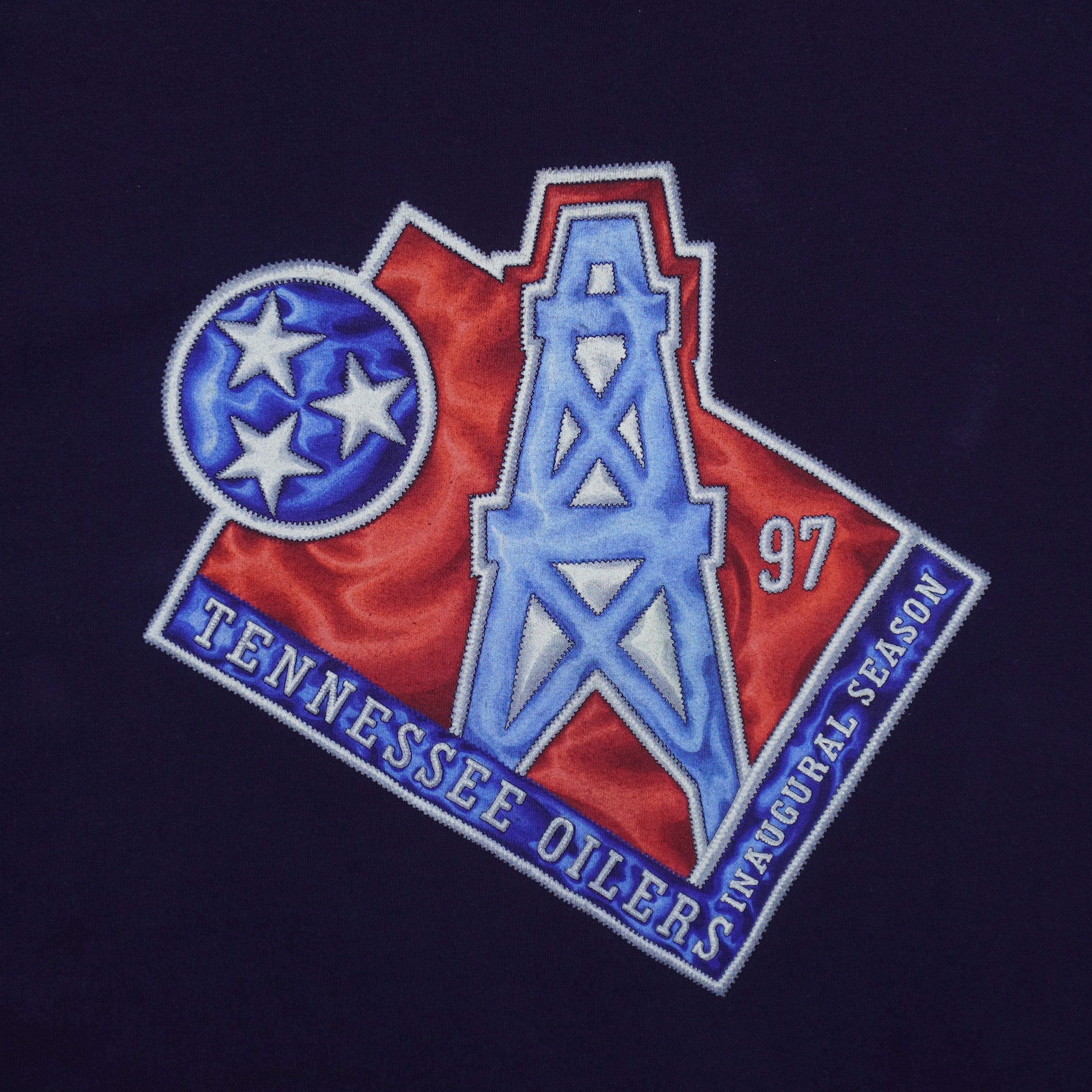NFL (Pro Player) - Tennessee Oilers Inaugural Season T-Shirt 1997 X-Large Vintage Retro Football