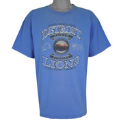 NFL - Detroit Lions North Division Spell-Out T-Shirt 1990s X-Large Vintage Retro Football