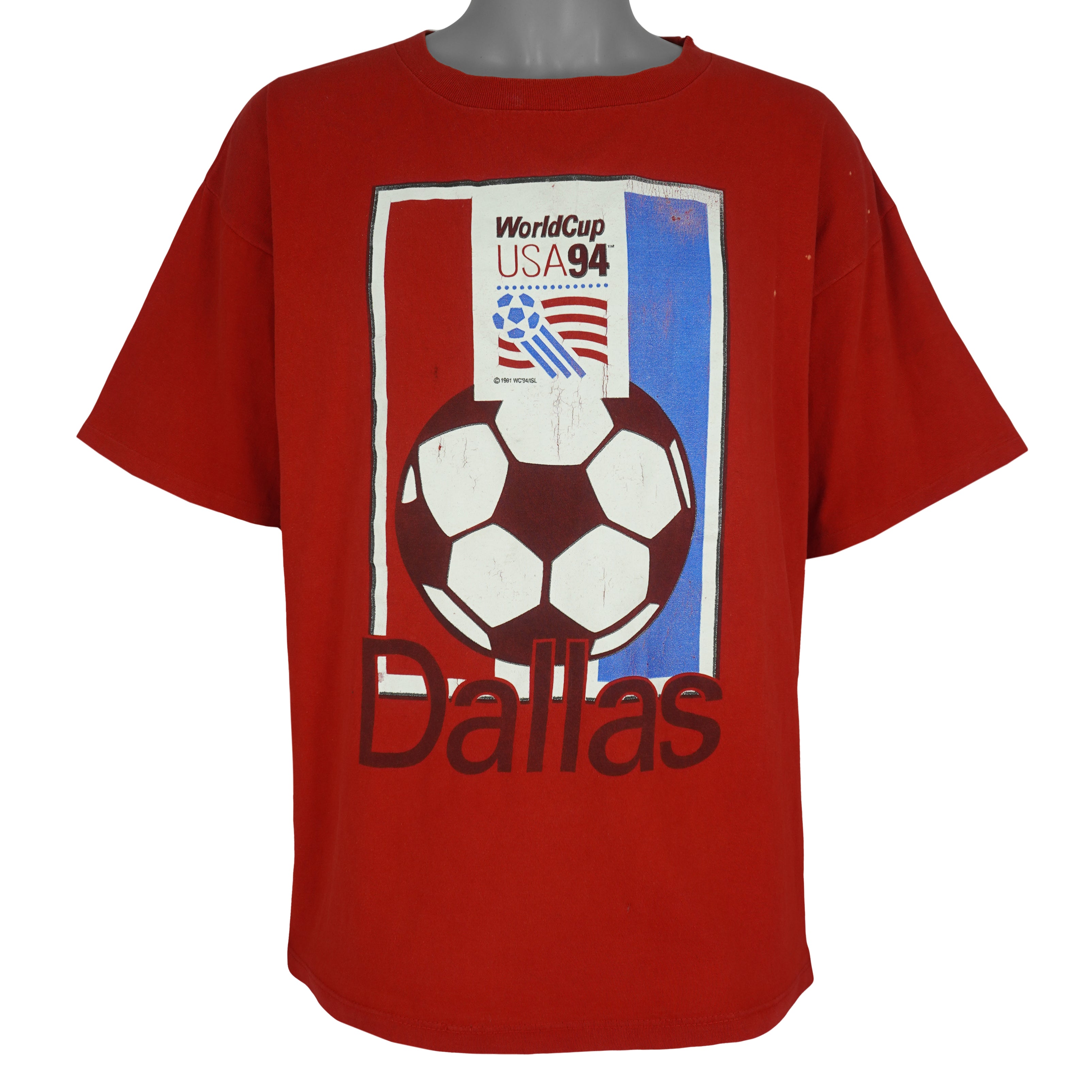 Vintage (The Game) - World Cup 1994 Soccer Dallas T-Shirt 1991 X-Large Vintage Retro