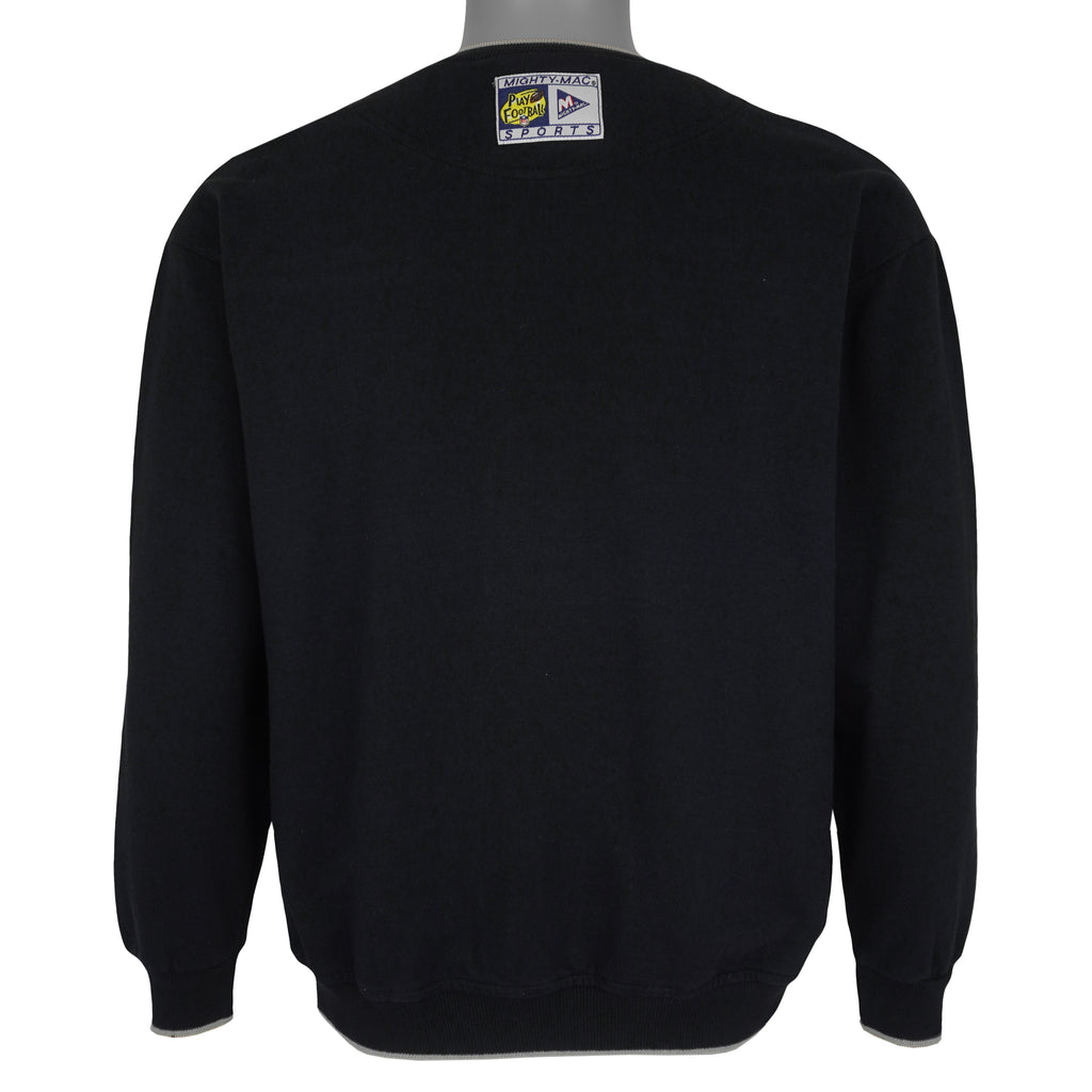 NFL (Mighty-Mac) - Pittsburgh Steelers Embroidered Crew Neck Sweatshirt 1990s Medium Vintage Retro Football