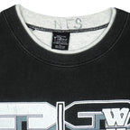 MLB (Front Row) - Black & Grey Chicago White Sox T-Shirt 1992 X-Large Vintage Retro Baseball