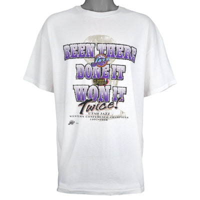 NBA - Utah Jazz, Been There Done It Won It Twice! Finals Champions T-Shirt 1998 XX-Large