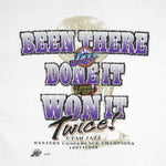 NBA - Utah Jazz, Been There Done It Won It Twice Finals Champions T-Shirt 1998 XX-Large Vintage Retro Basketball