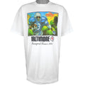 Vintage CFL (Delta) - Baltimore Colts Inaugural Season Single Stitch T-Shirt 1994 X-Large in white