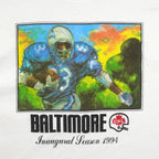 Vintage CFL (Delta) - Baltimore Colts Inaugural Season Single Stitch T-Shirt 1994 X-Large in white