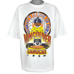 NHL - Vancouver Canucks Stanley's Coming To Town T-Shirt 1994 X-Large Vintage Retro Hockey