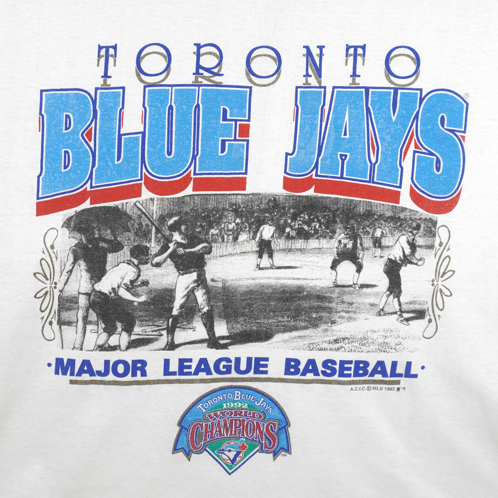 MLB (Softwear) - Toronto Blue Jays World Champions T-Shirt 1993 Medium Vintage Retro Baseball