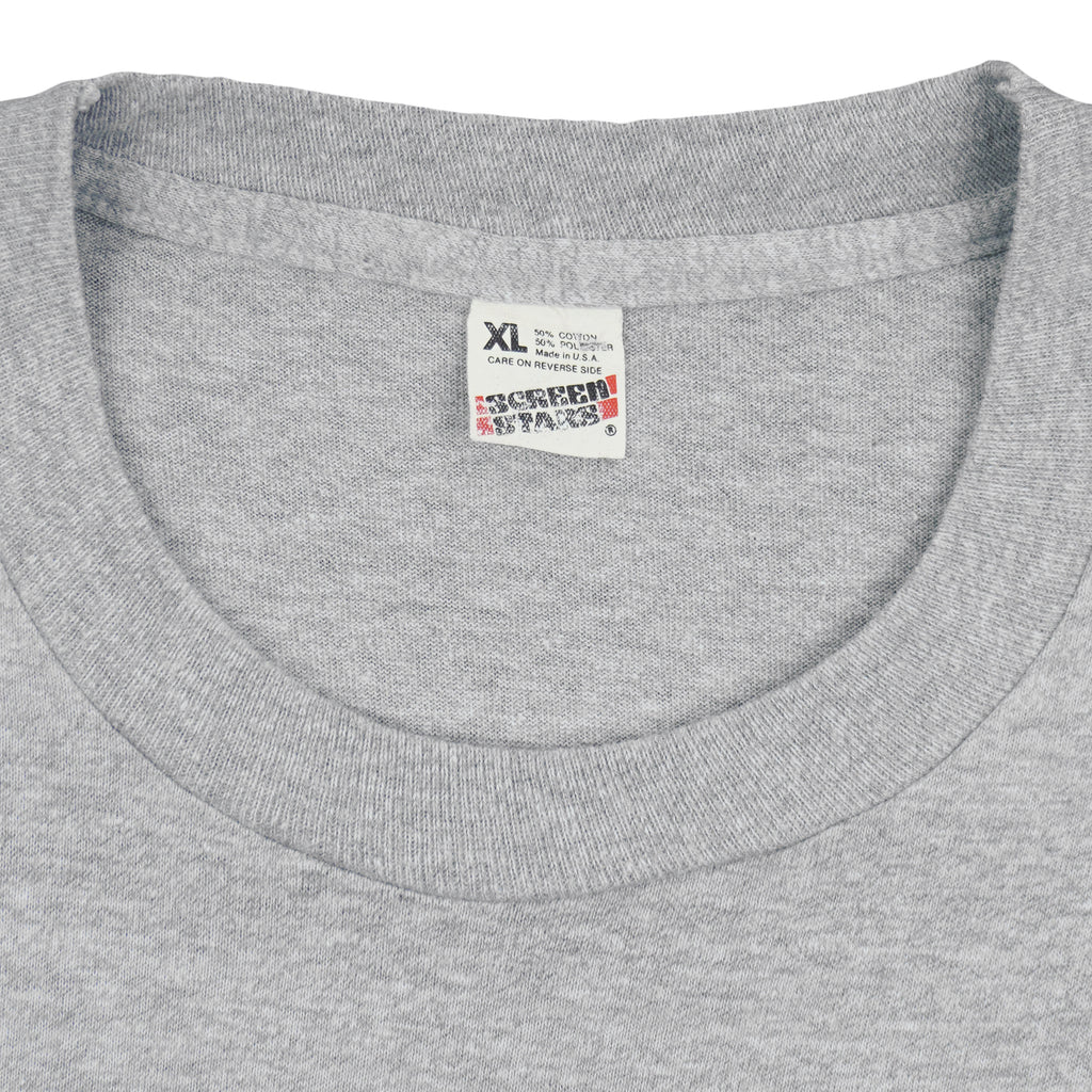 NHL (Screen Stars) - North Stars Stanley Cup Finals Champions T-Shirt 1991 X-Large Vintage Retro Hockey