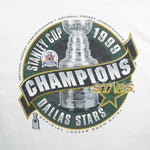 NHL (Pro Player) - Dallas Stars Stanley Cup Champions T-Shirt 1999 Large Vintage Retro Hockey