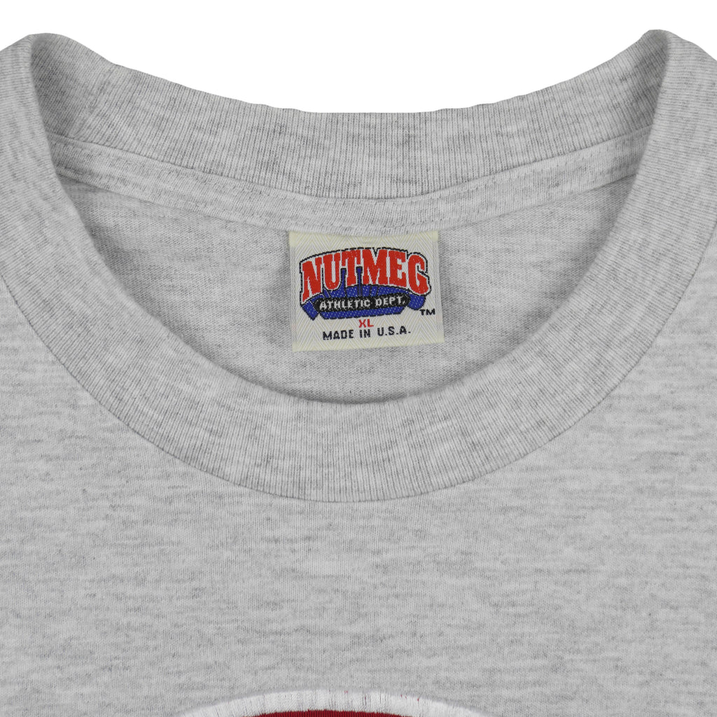 MLB (Nutmeg) - Chicago Cubs Big Logo T-Shirt 1990s X-Large Vintage Retro Baseball