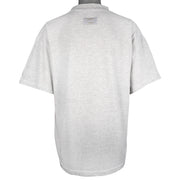 CFL (Softwear) - Calgary Stampeders Crackle Spell-Out T-Shirt 1993 Large Vintage Retro Football