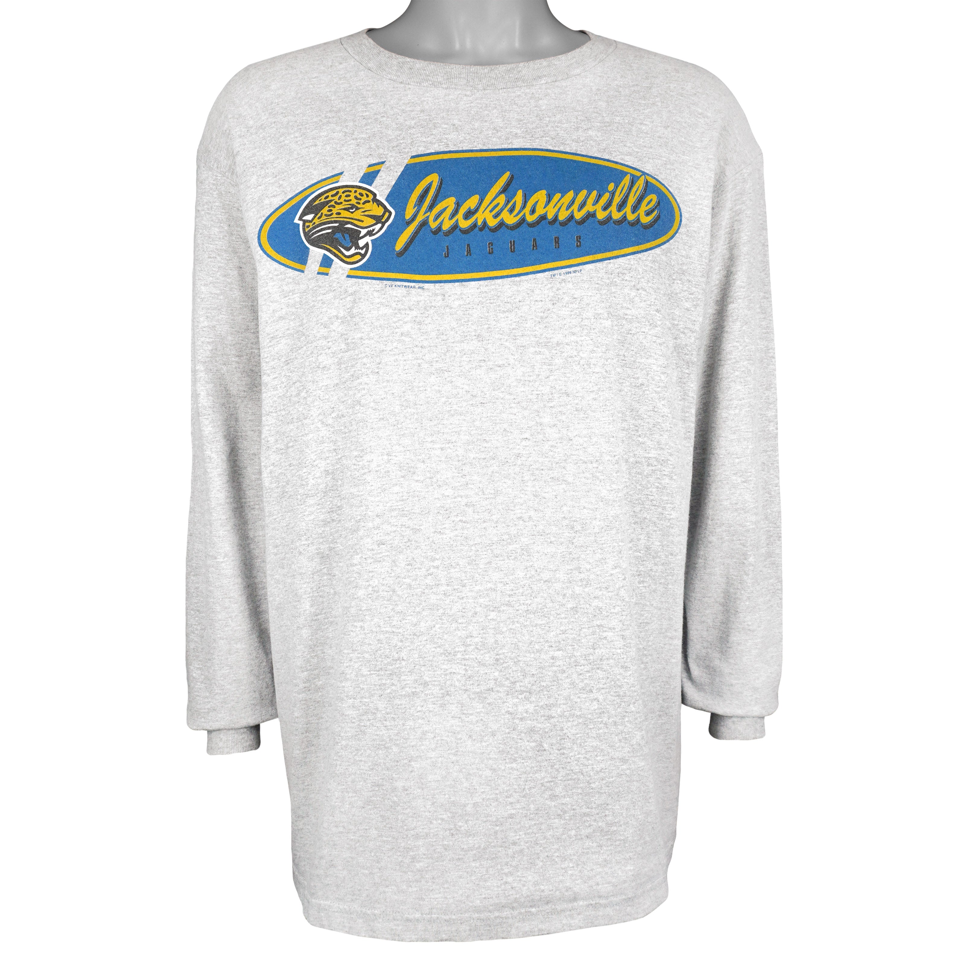 NFL (CSA) - Jacksonville Jaguars Long Sleeved Shirt 1999 Large Vintage Retro Football