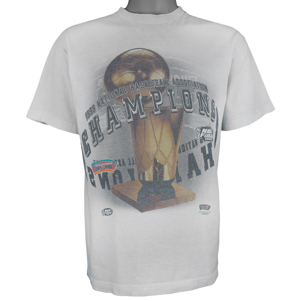 NBA (Tour Champ) - San Antonio Spurs Finals Champions T-Shirt 1999 Medium Vintage Retro Basketball