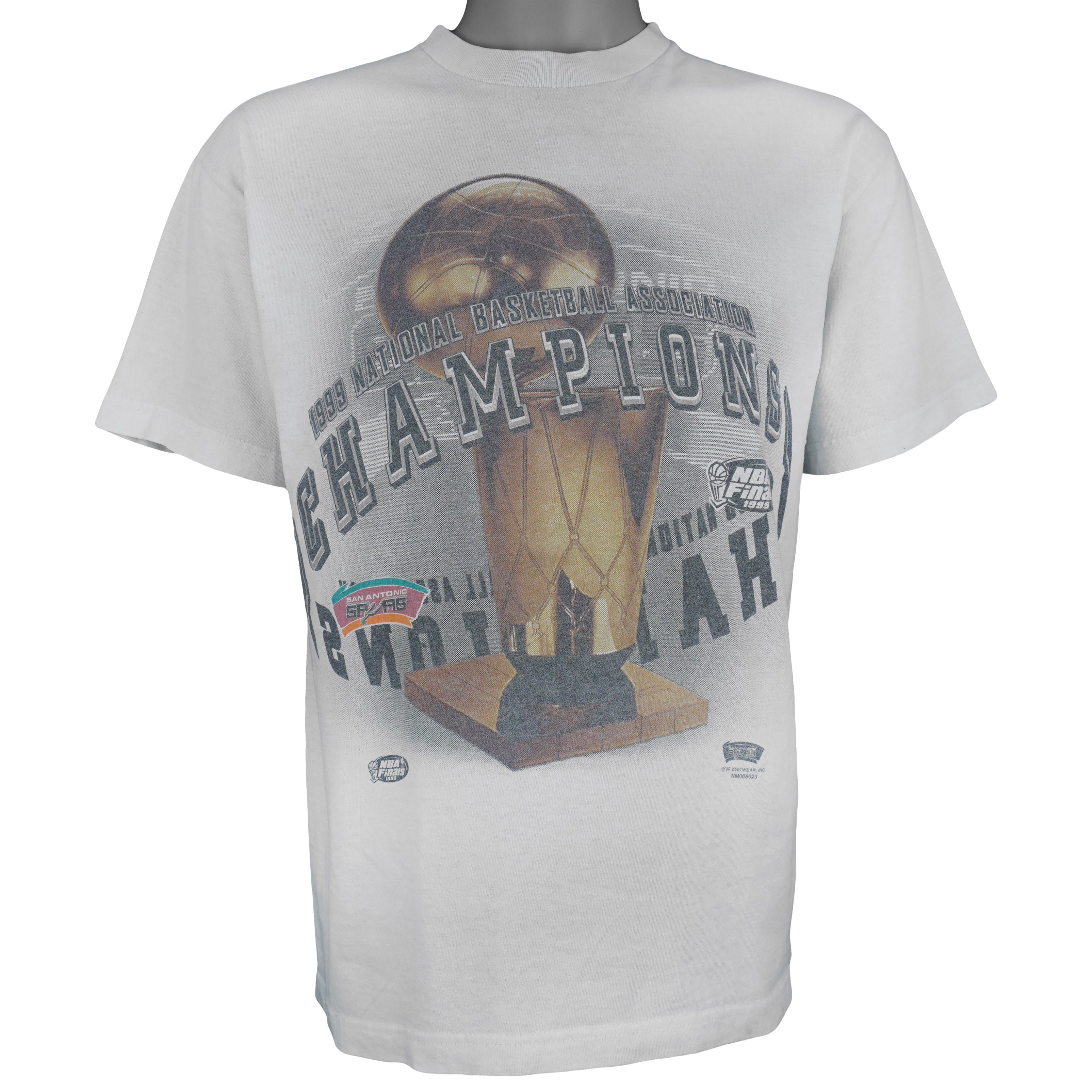 NBA (Tour Champ) - San Antonio Spurs Finals Champions T-Shirt 1999 Medium Vintage Retro Basketball