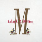 Disney - Mickey Mouse Embroidered T-Shirt 1990s X-Large Vintage Retro