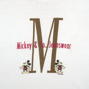 Disney - Mickey Mouse Embroidered T-Shirt 1990s X-Large Vintage Retro