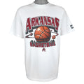 Starter (NCAA) - Arkansas Razorbacks Basketball T-Shirt 1990s Medium Vintage Retro Basketball