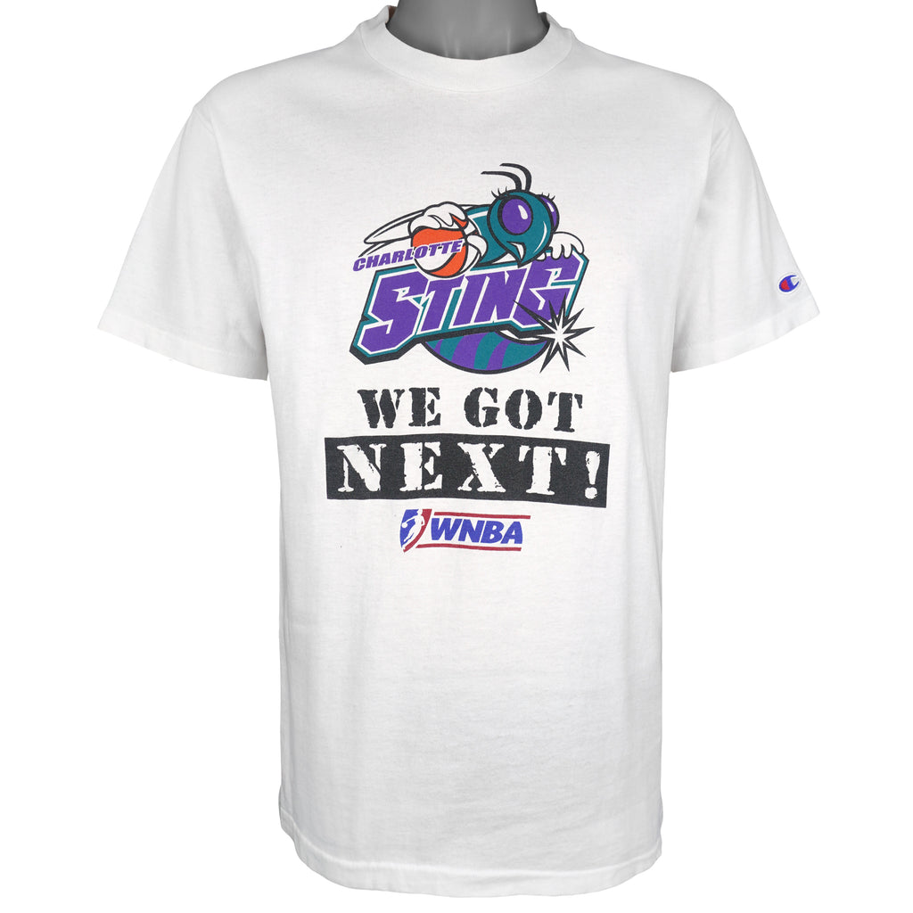 Champion (NBA) - Charlotte Sting We Got Next! T-Shirt 1990s Medium Vintage Retro Basketball