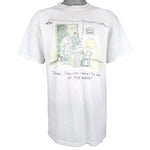 Vintage (The Far Side) - Freeze!... Okay, Now – Who's The Brains Of This Outfit? T-Shirt 1982 Large