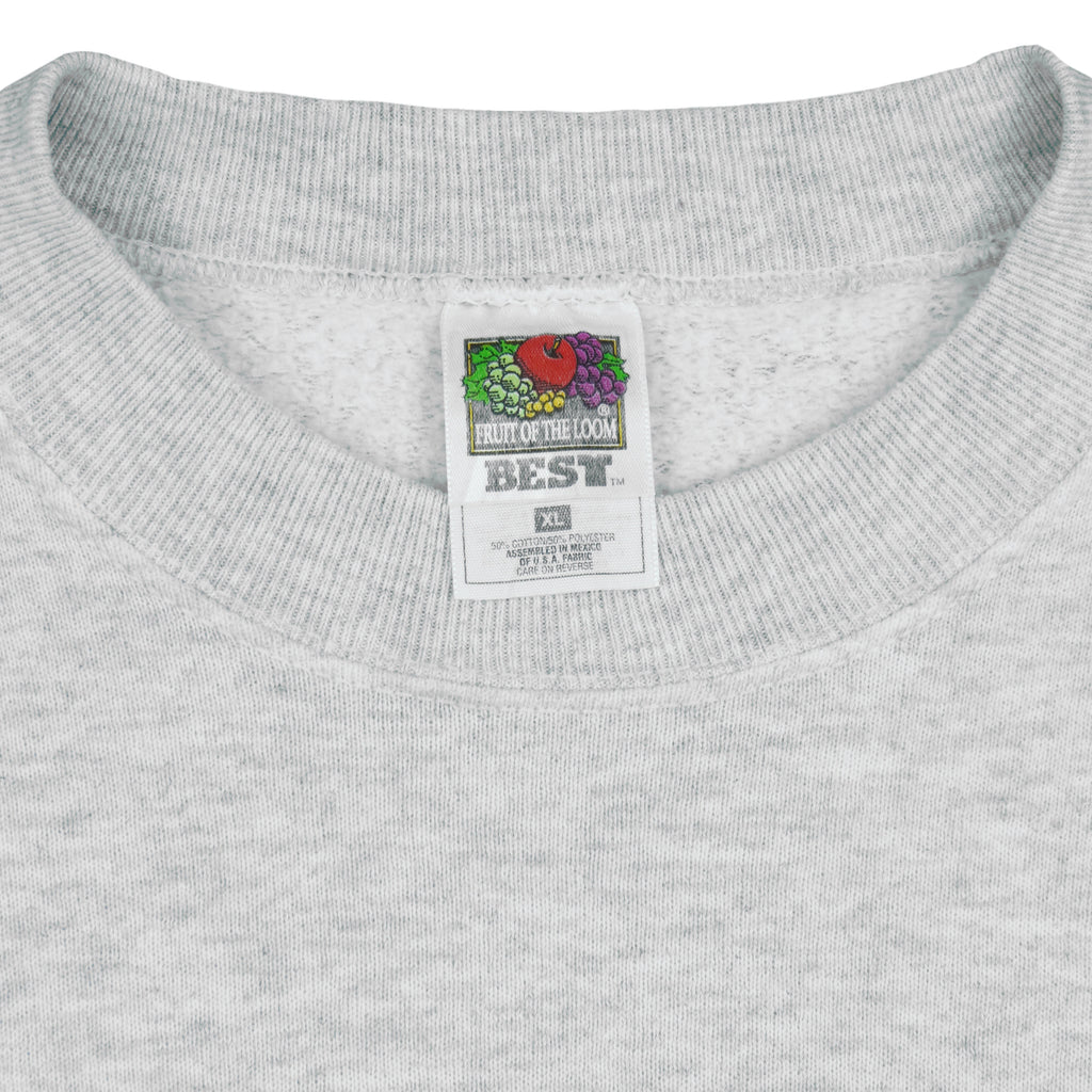 Vintage (Fruit Of The Loom) - Siberian Husky Crew Neck Sweatshirt 1990s X-Large Vintage Retro