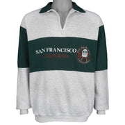 Vintage - San Francisco California 1/4 Zip Sweatshirt 1990s Large Vintage Retro