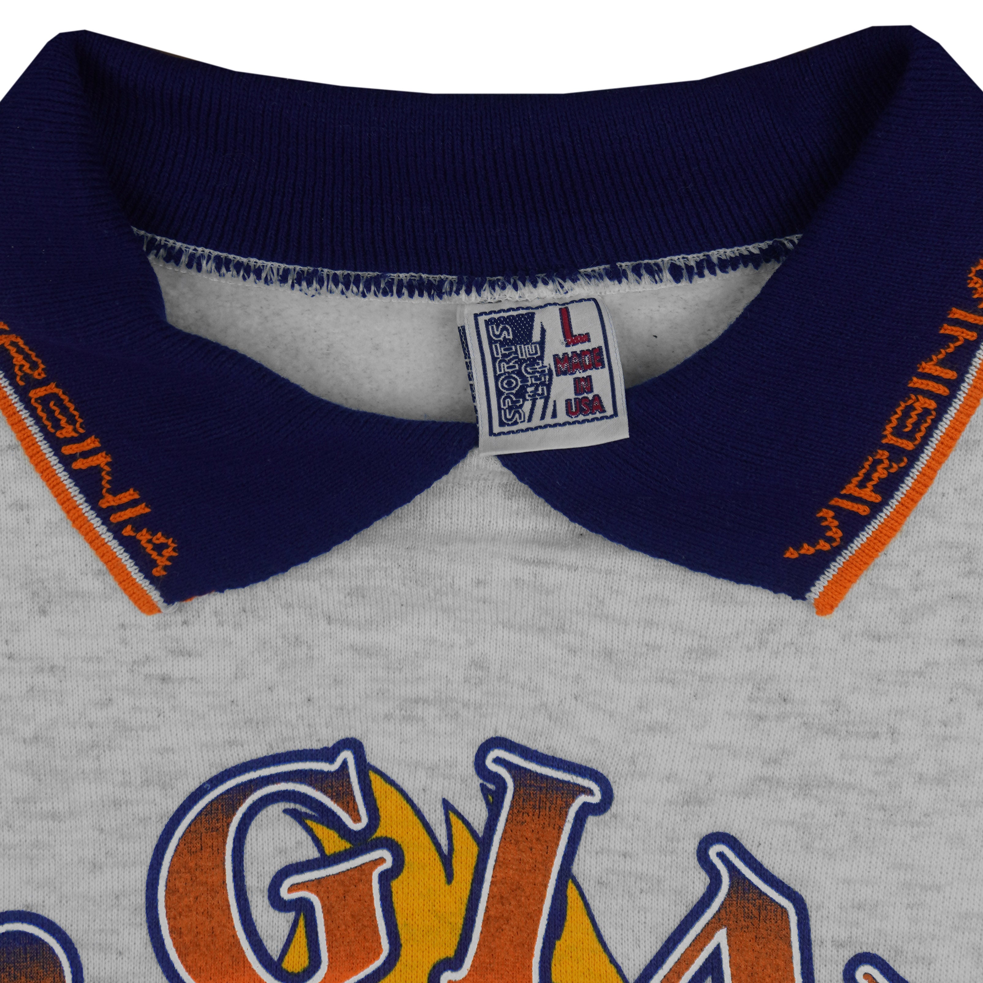 NCAA (Sports Line) - Virginia Cavaliers Shattered Sweatshirt 1994 Large Vintage Retro
