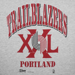 NBA (Salem)- Portland Trail Blazers XXL Big Spell-Out T-Shirt 1990 Medium Vintage Retro Basketball