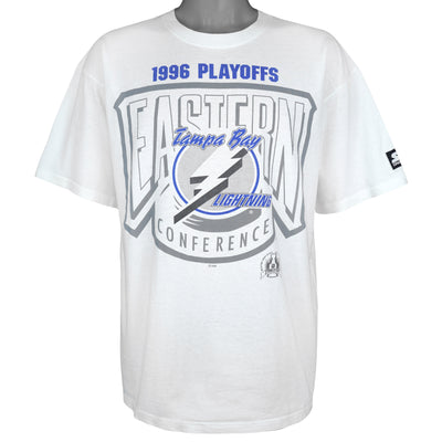 Starter (NHL) - Tampa Bay Lightning Playoffs T-Shirt 1996 Large