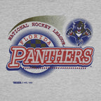 NHL (Trench) - Florida Panthers Big Spell-Out T-Shirt 1993 X-Large Vintage Retro Hockey
