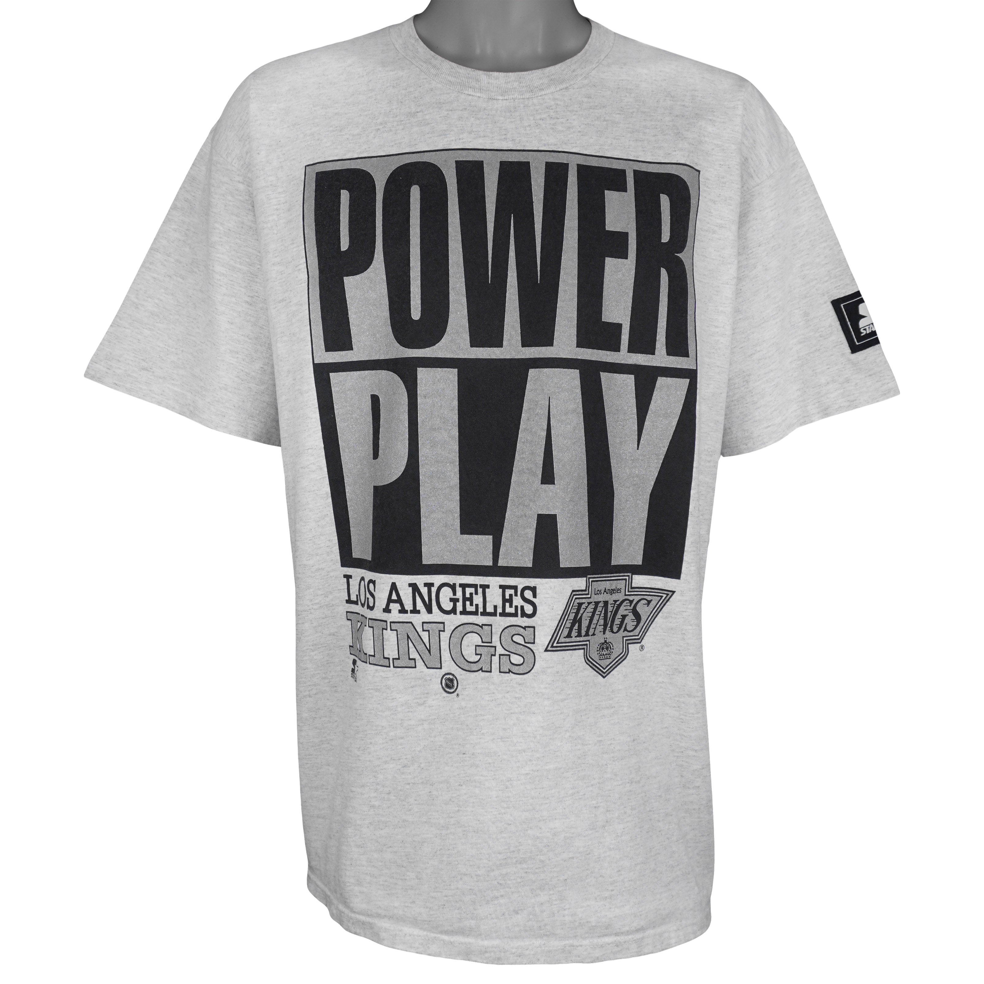 Starter (NHL) - Los Angeles Kings Power Play T-Shirt 1990s X-Large Vintage Retro Hockey
