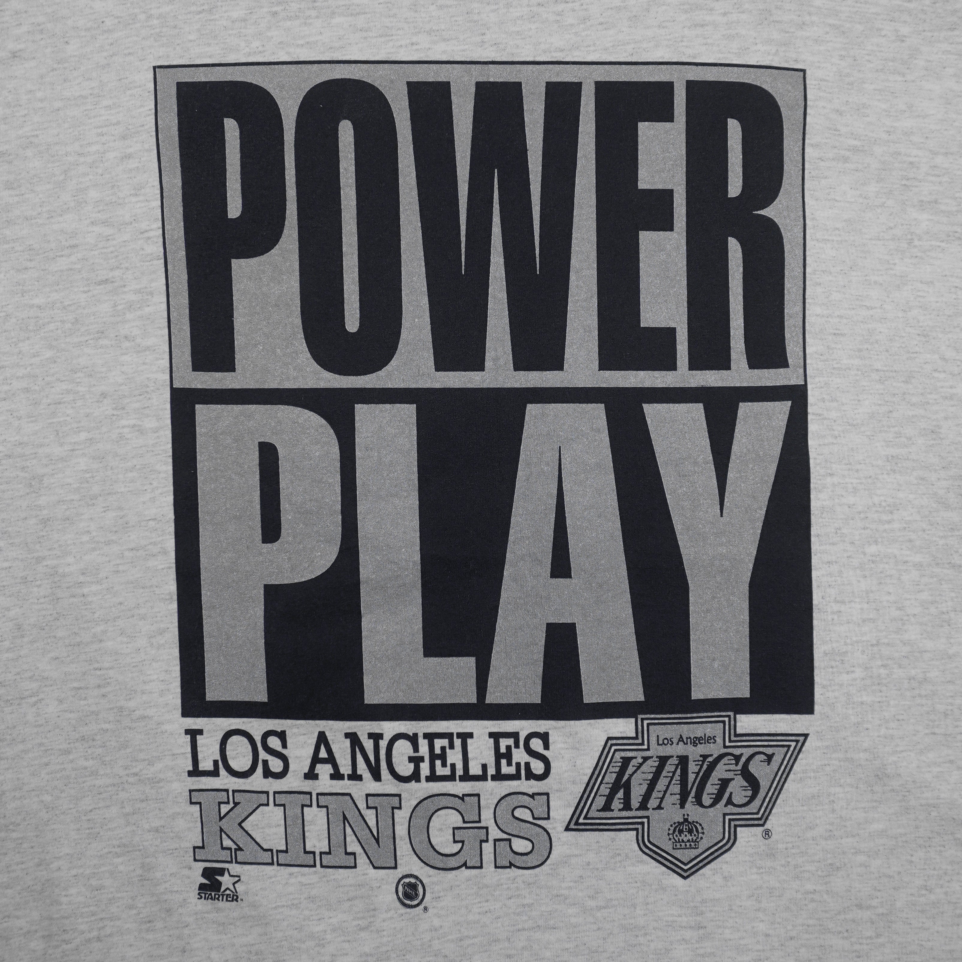 Starter (NHL) - Los Angeles Kings Power Play T-Shirt 1990s X-Large Vintage Retro Hockey