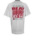 NCAA (Campus) - Alabama Crimson Tide Vs Auburn Tigers T-Shirt 1994 X-Large Vintage Retro