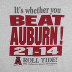 NCAA (Campus) - Alabama Crimson Tide Vs Auburn Tigers T-Shirt 1994 X-Large Vintage Retro