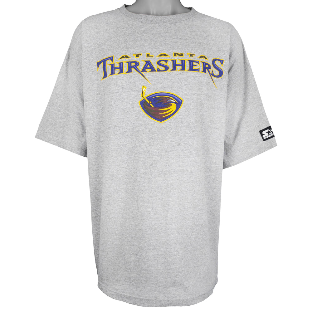 Starter (NHL) - Atlanta Thrashers T-Shirt 1990s XX-Large Vintage Retro Hockey