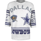 NFL (Long Gone) - Dallas Cowboys T-Shirt 1991 Large Vintage Retro Football