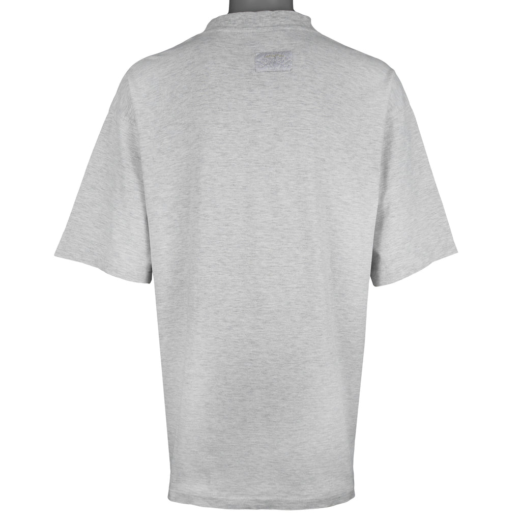 NHL (Softwear) - Calgary Flames Hockey Gloves T-Shirt 1995 X-Large Vintage Retro Hockey