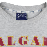 NHL (Softwear) - Calgary Flames Hockey Gloves T-Shirt 1995 X-Large Vintage Retro Hockey