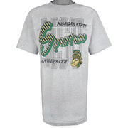 NCAA (CS) - Michigan State Spartans Single Stitch T-Shirt 1990s Large Vintage Retro