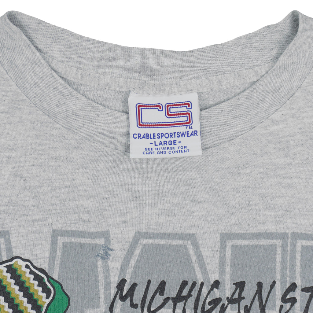 NCAA (CS) - Michigan State Spartans Single Stitch T-Shirt 1990s Large Vintage Retro