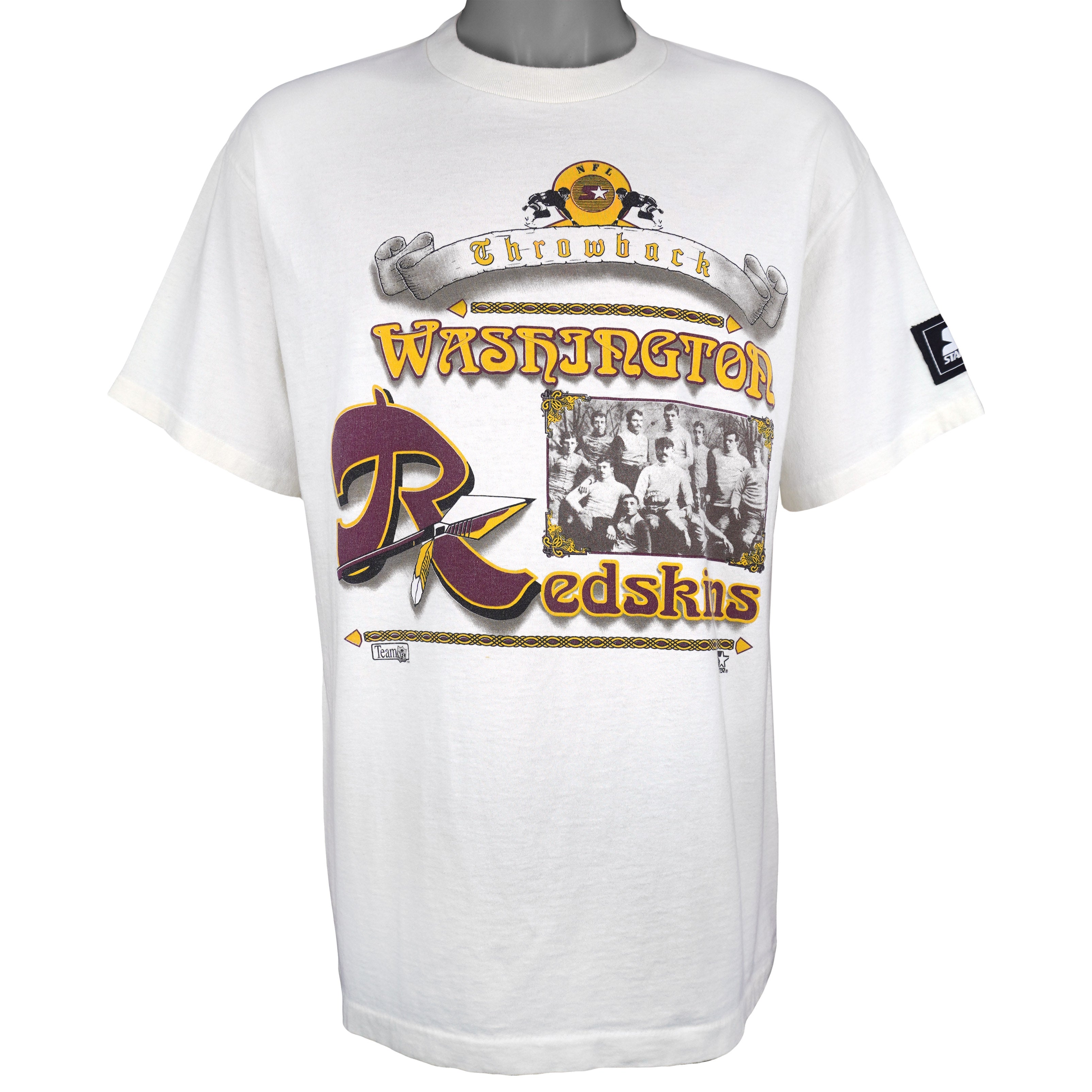 Starter (NFL) - Washington Redskins Throwback T-Shirt 1990s X-Large Vintage Retro Football