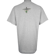 NHL (Logo Athletic) - Grey Dallas Stars T-Shirt 1990s Large Vintage Retro Hockey