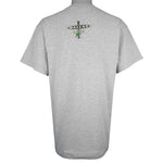 NHL (Logo Athletic) - Grey Dallas Stars T-Shirt 1990s Large Vintage Retro Hockey