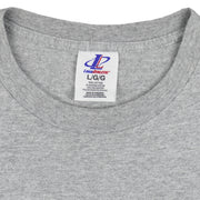 NHL (Logo Athletic) - Grey Dallas Stars T-Shirt 1990s Large Vintage Retro Hockey