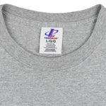 NHL (Logo Athletic) - Grey Dallas Stars T-Shirt 1990s Large Vintage Retro Hockey