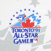 MLB - Toronto Blue Jays All Star Game All Over Print T-Shirt 1991 X-Large Vintage Retro Baseball