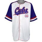 MLB (True Fan) - Chicago Cubs Embroidered Jersey T-Shirt 1990s X-Large Vintage Retro Baseball