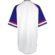 MLB (True Fan) - Chicago Cubs Embroidered Jersey T-Shirt 1990s X-Large Vintage Retro Baseball