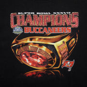 NFL (Delta) - Buccaneers Super Bowl Champions Ring T-Shirt 2003 XX-Large Vintage Retro Football