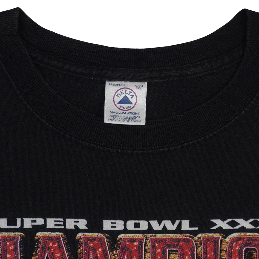 NFL (Delta) - Buccaneers Super Bowl Champions Ring T-Shirt 2003 XX-Large Vintage Retro Football
